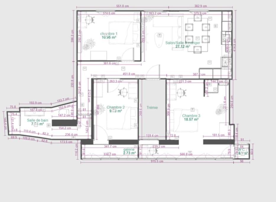Apartment Cosy Queen - 3ch - Hyper Centre & Parking Pau